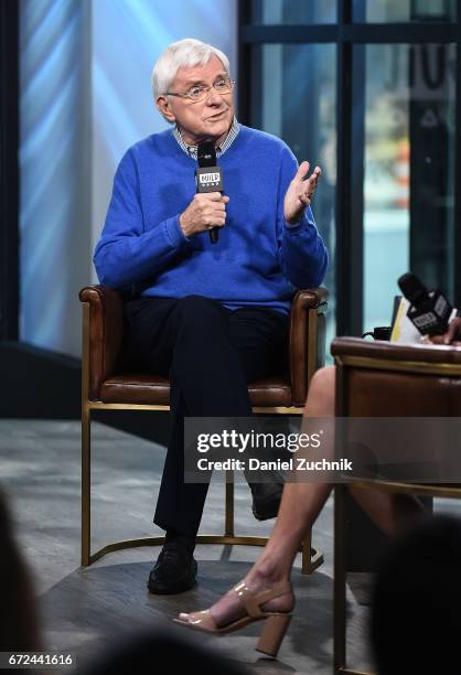 Phil Donahue attends the Build Series to discuss his Makers Men video at Build Studio on April 24, 2017 in New York City.