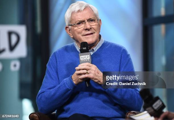 Phil Donahue attends the Build Series to discuss his Makers Men video at Build Studio on April 24, 2017 in New York City.