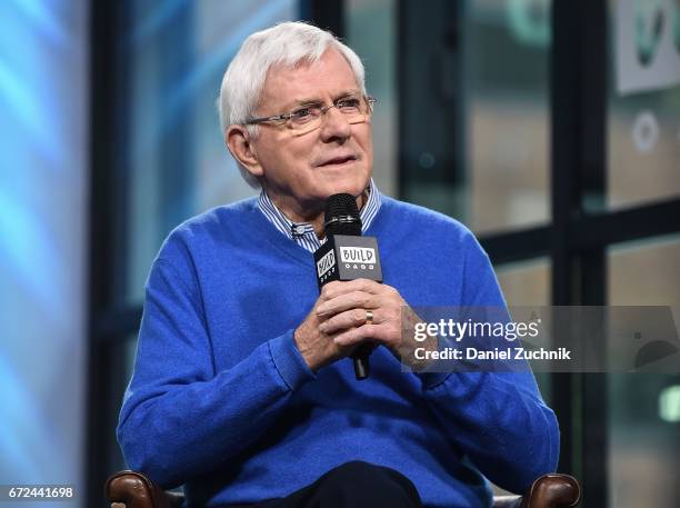 Phil Donahue attends the Build Series to discuss his Makers Men video at Build Studio on April 24, 2017 in New York City.