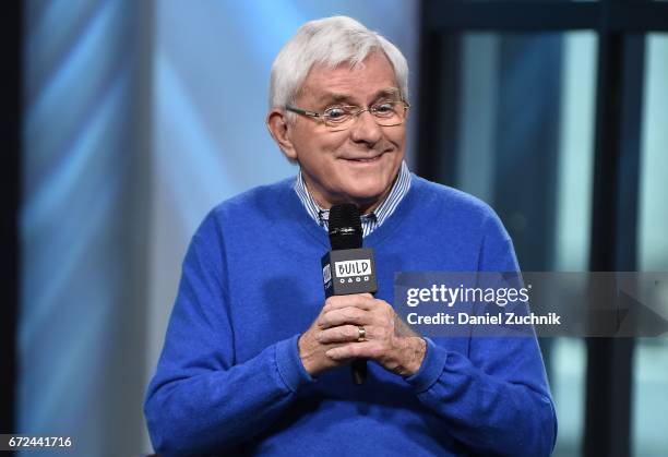 Phil Donahue attends the Build Series to discuss his Makers Men video at Build Studio on April 24, 2017 in New York City.