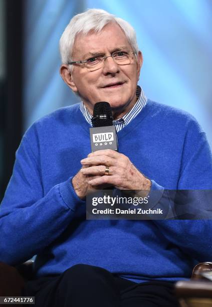 Phil Donahue attends the Build Series to discuss his Makers Men video at Build Studio on April 24, 2017 in New York City.