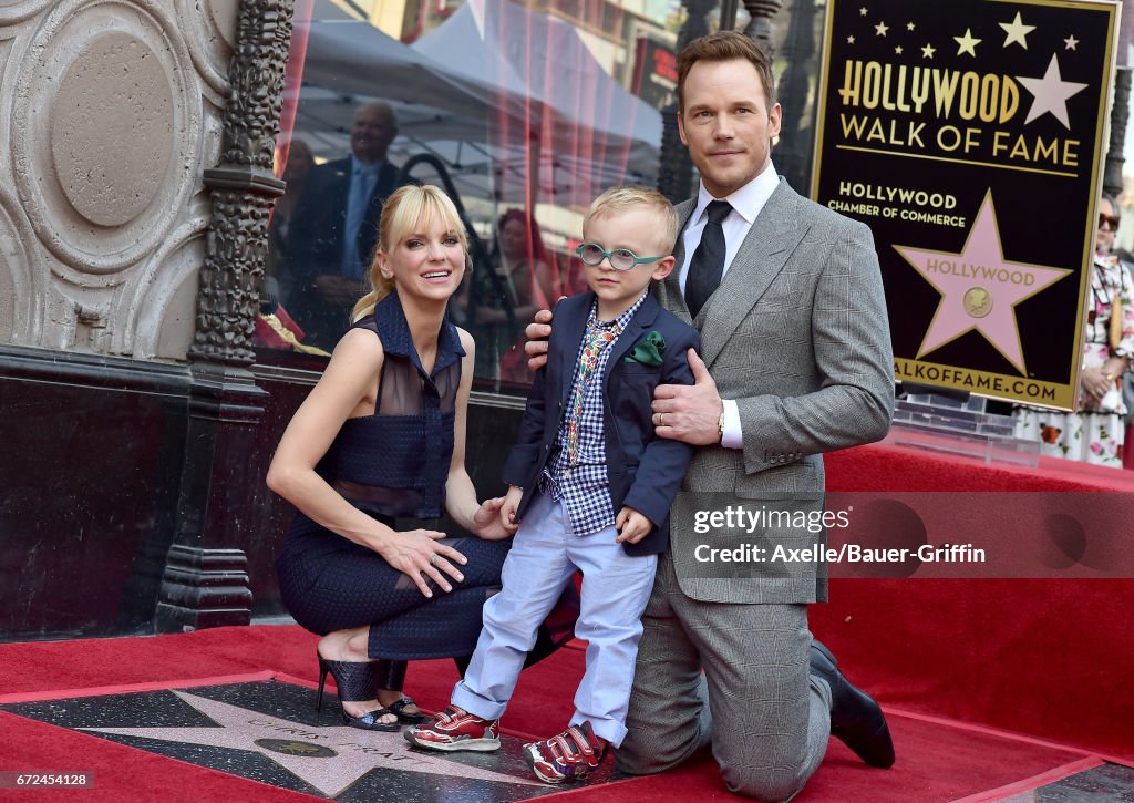 Chris Pratt Honored With Star On The Hollywood Walk Of Fame