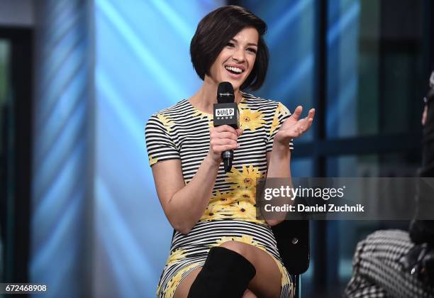 Musician Erin Bowman attends the Build Series to discuss her musical career at Build Studio on April 24, 2017 in New York City.