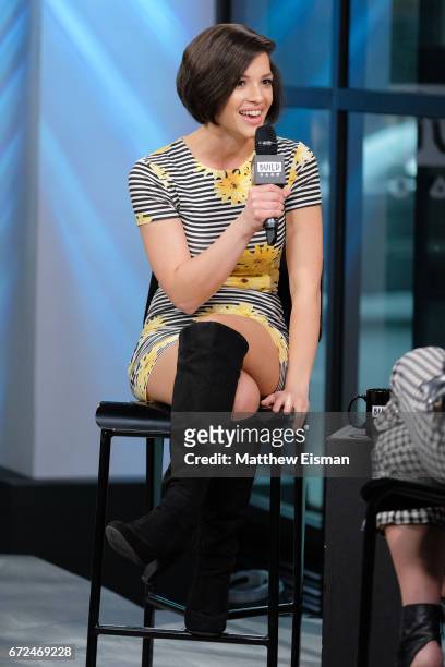 Singer Erin Bowman discusses her musical career with the Build Series at Build Studio on April 24, 2017 in New York City.