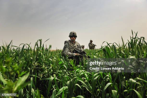 Lt. Gen. John W. Nicholson Jr., the Deputy Commander of all forces in Southern Afghanistan at the time, holds a position moments before a Taliban...