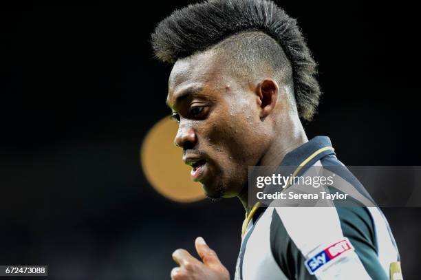 Christian Atsu of Newcastle United during the Sky Bet Championship match between Newcastle United and Preston North End at St.James' Park on April...