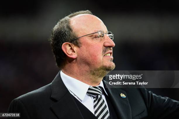 Newcastle Unitedâs Manager Rafael Benitez gestures from the sidelines during the Sky Bet Championship match between Newcastle United and Preston...