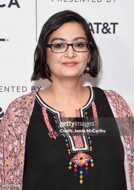 Writer Sheebani Sethi attends the 'Newton' Premiere during the 2017 Tribeca Film Festival at Cinepolis Chelsea on April 24, 2017 in New York City.