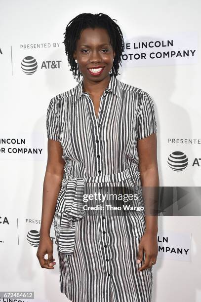 Adepero Oduye attends "The Dinner" Premiere at BMCC Tribeca PAC on April 24, 2017 in New York City.