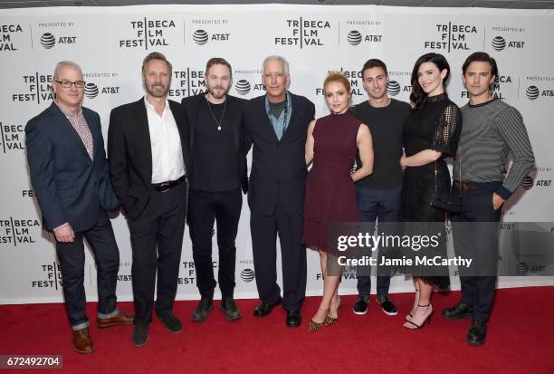 Peter Aperlo, Scott Mednick, Shawn Ashmore, Clay Staub, Amanda Schull, Skyler Mednick, Bridget Regan and Milo Ventimiglia attend the 'Devil's Gate'...