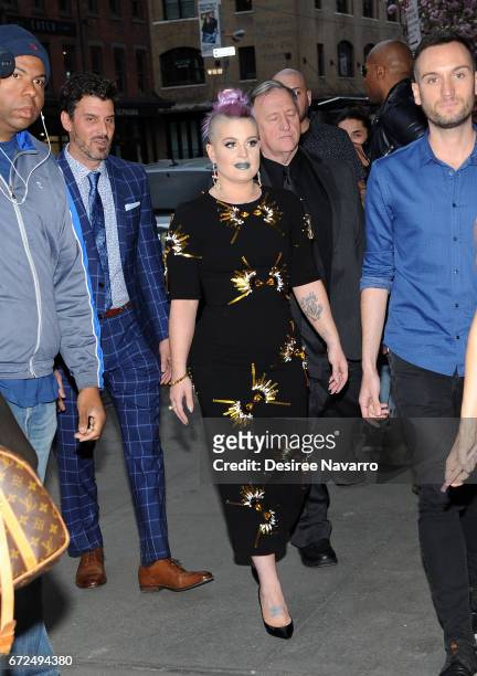 Kelly Osbourne arrives for BELLA New York Spring Issue cover party at Bagatelle on April 24, 2017 in New York City.