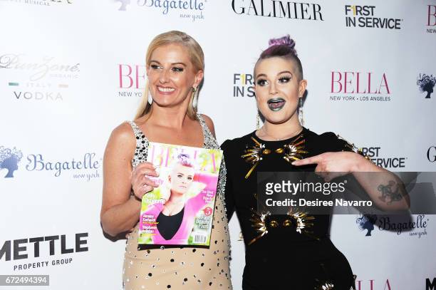 Courtenay Hall and Kelly Osbourne attend BELLA New York Spring Issue cover party hosted by Kelly Osbourne at Bagatelle on April 24, 2017 in New York...