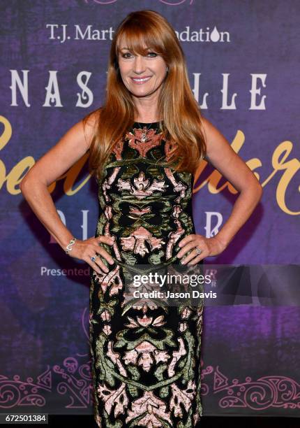 Actor Jane Seymour attends Best Cellars Wine Dinner hosted by T.J. Martell Foundation on April 24, 2017 in Nashville, Tennessee.