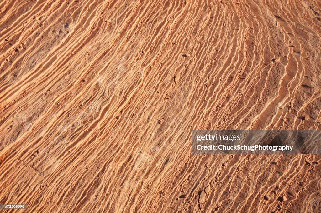 Navajo Sandstone Rock Strata Aeolian Erosion