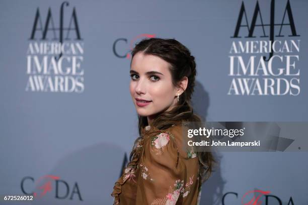 Emma Roberts attends the 39th annual AAFA American Image Awards at 583 Park Avenue on April 24, 2017 in New York City.