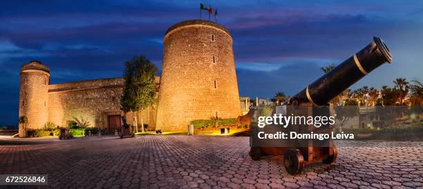 castle of santa ana, roquetas de mar - escultura stock pictures, royalty-free photos & images