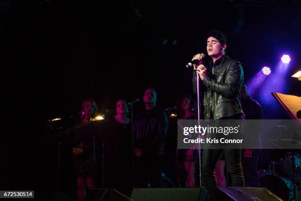 Leon Else performs during the George Michael Tribute Concert presented by VH1's Save The Music at Highline Ballroom on April 24, 2017 in New York...