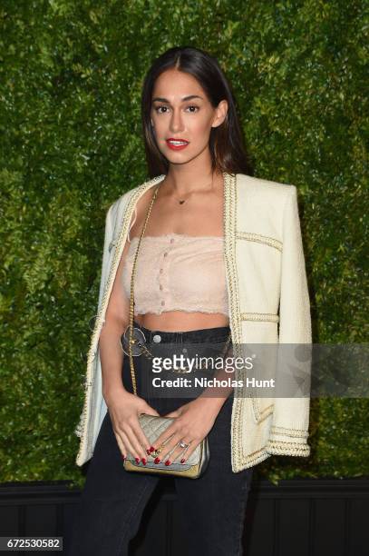 Audrey Gelman attends the CHANEL Tribeca Film Festival Artists Dinner at Balthazar on April 24, 2017 in New York City.