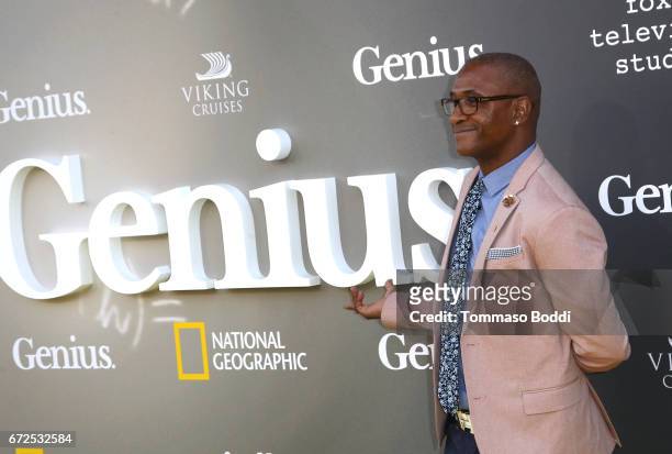 Comedian Tommy Davidson attends the Los Angeles Premiere Screening of National Geographics 'Genius' the Fox Theater on April 24, 2017 in Los Angeles,...