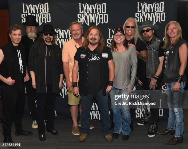 Gil Cunningham Neste Entertainment Group and Laurie Serie Basis Entertainment Group join Lynyrd Skynyrd's Michael Cartellone, Johnny Colt, Gary...
