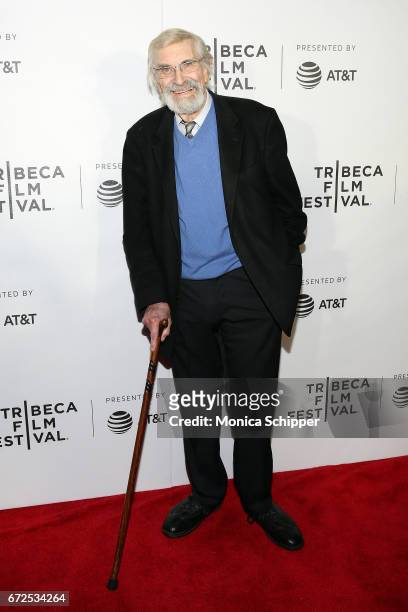 Actor Martin Landau attends the premiere of "The Last Poker Game", during the 2017 Tribeca Film Festival, at Regal Battery Park Cinemas on April 24,...