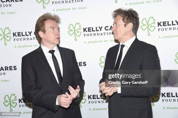 Musicians Ray Herrmann and Robert Lamm of the band Chicago attend the 2017 Kelly Cares Foundation Irish Eyes Gala at The Pierre Hotel on April 24,...