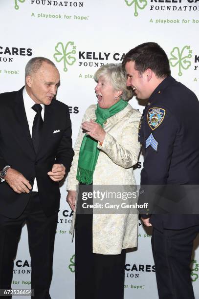 Former New York City Police Commissioner Ray Kelly, Patti MacDonald and NYC Police Officer Conor MacDonald attend the 2017 Kelly Cares Foundation...