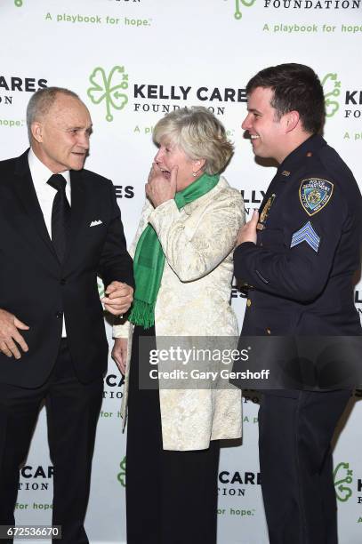 Former New York City Police Commissioner Ray Kelly, Patti MacDonald and NYC Police Officer Conor MacDonald attend the 2017 Kelly Cares Foundation...