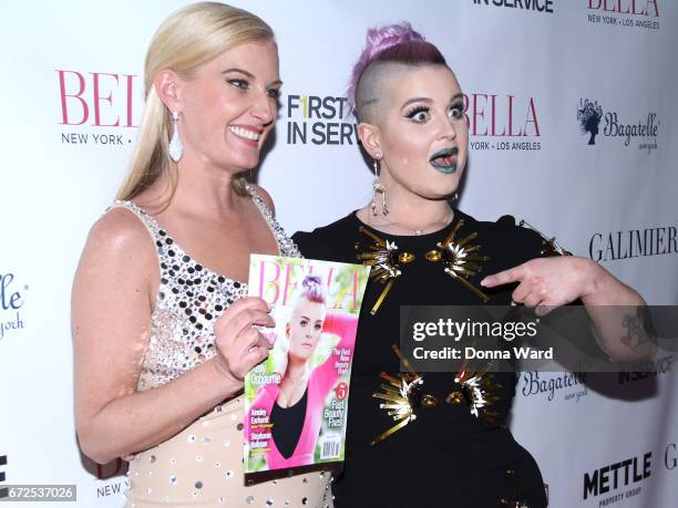 Courtenay Hall and Kelly Osbourne attend the BELLA New York Spring Issue Cover Party Hosted By Kelly Osbourne at Bagatelle on April 24, 2017 in New...