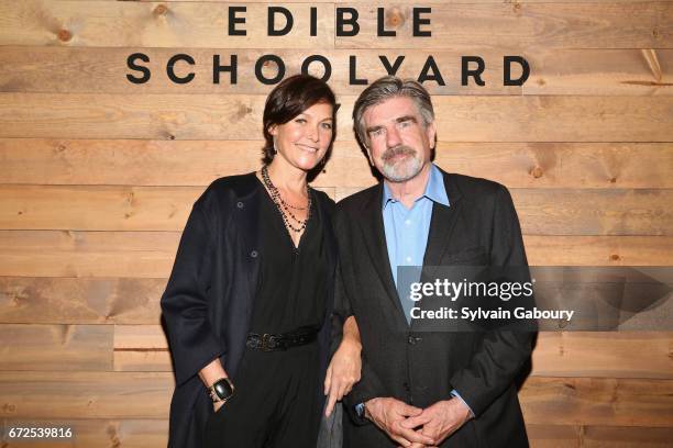 Carey Lowell and Tom Freston attend Edible Schoolyard NYC 2017 Spring Benefit at Metropolitan West on April 24, 2017 in New York City.