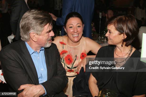 Tom Freston, Kate Brashares and Carey Lowell attend Edible Schoolyard NYC 2017 Spring Benefit at Metropolitan West on April 24, 2017 in New York City.