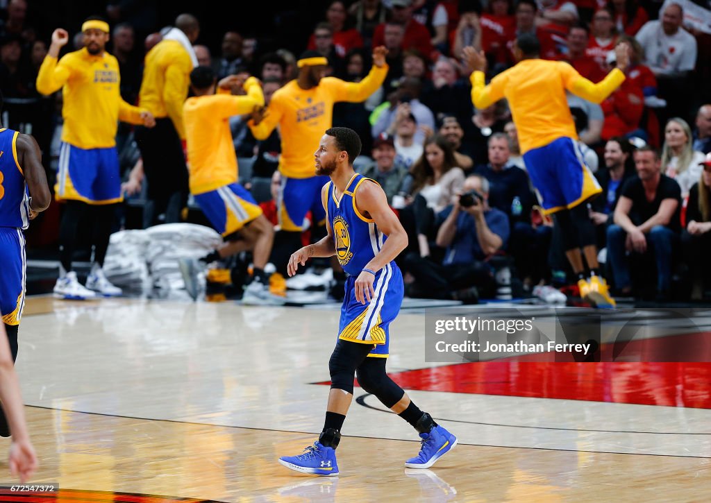 Golden State Warriors v Portland Trail Blazers - Game Four