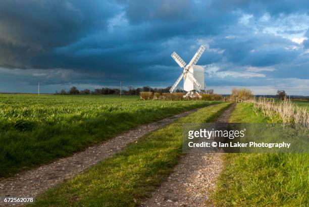 chillenden windmill, kent, england, uk. - kent stock pictures, royalty-free photos & images