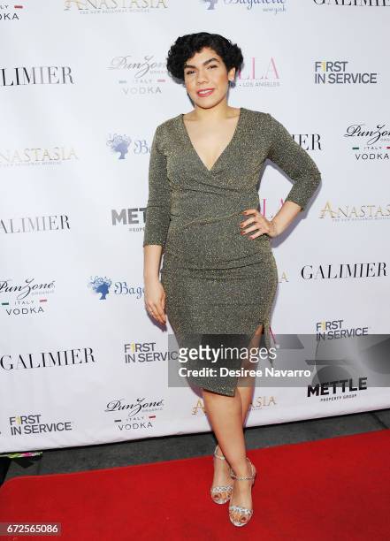 Daniella De Jesus attends BELLA New York Spring Issue cover party hosted by Kelly Osbourne at Bagatelle on April 24, 2017 in New York City.