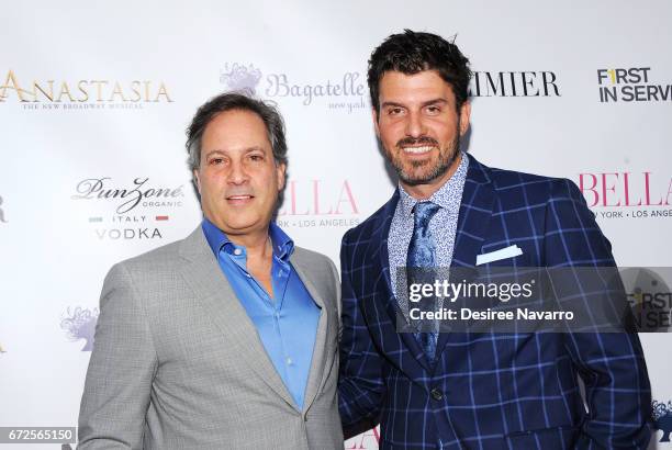 Gerard Longo and Dan Hall attend BELLA New York Spring Issue cover party hosted by Kelly Osbourne at Bagatelle on April 24, 2017 in New York City.