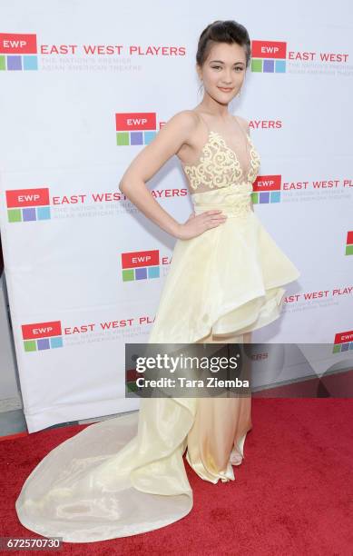 Actress Isa Briones attends the East West Players 'Radiant' 51st Anniversary Visionary Awards and silent auction at Hilton Universal City on April...