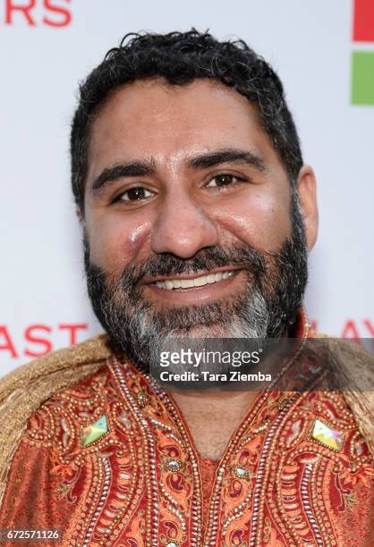 Actor Parvesh Cheena attends the East West Players 'Radiant' 51st Anniversary Visionary Awards and silent auction at Hilton Universal City on April...