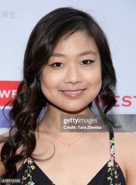 Actress Marie Yu attends the East West Players 'Radiant' 51st Anniversary Visionary Awards and silent auction at Hilton Universal City on April 24,...