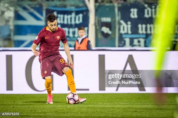 El Shaarawy Stephan during the Italian Serie A football match Pescara vs Roma on April 24 in Pescara, Italy.