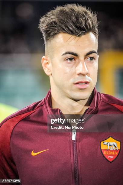 El Shaarawy Stephan during the Italian Serie A football match Pescara vs Roma on April 24 in Pescara, Italy.