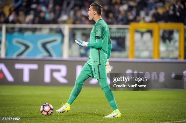 Szczesny Wojciech during the Italian Serie A football match Pescara vs Roma on April 24 in Pescara, Italy.