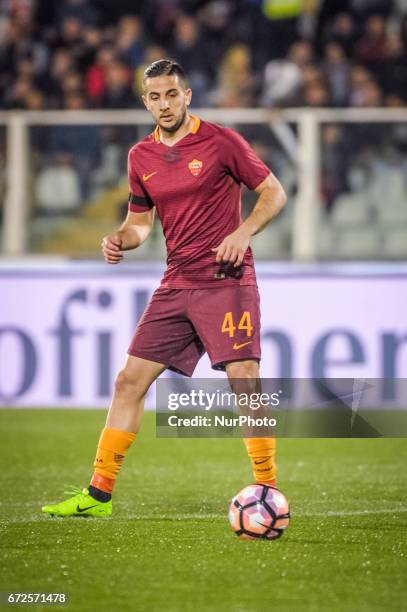 Manolas Konstantinos during the Italian Serie A football match Pescara vs Roma on April 24 in Pescara, Italy.