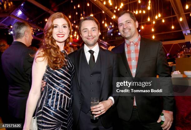 Actor Vincent Kartheiser and guests attend the Los Angeles Premiere Screening of National Geographics 'Genius' the Fox Theater on April 24, 2017 in...