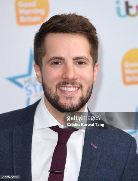 Jonny Nelson attends the Good Morning Britain Health Star Awards at the Rosewood Hotel on April 24, 2017 in London, United Kingdom.