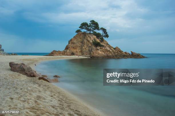 platja cap roig- sant antoni de calonge-costa brava- catalonia -spain - feldspar stock pictures, royalty-free photos & images