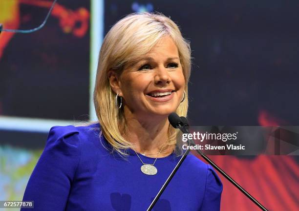 Gretchen Carlson attends 2017 Matrix Awards at Sheraton New York Times Square on April 24, 2017 in New York City.