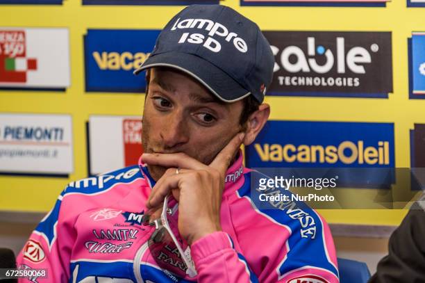 Pictures taken on March 12, 2011 in Chieti, Italy show Michele Scarponi won the 4th stage of Tirreno Adriatico. Italian cyclist Michele Scarponi has...