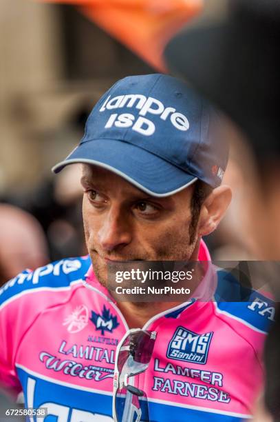 Pictures taken on March 12, 2011 in Chieti, Italy show Michele Scarponi won the 4th stage of Tirreno Adriatico. Italian cyclist Michele Scarponi has...