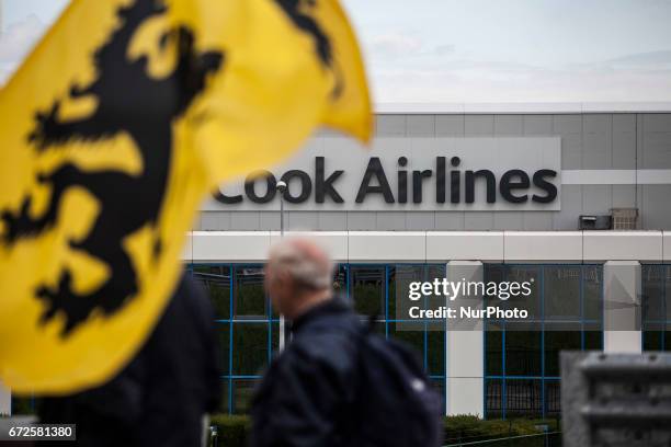 In Zaventem, the city of Brussels Airport, Flemish nationalists of Vlaamse Volksbeweging marched to protest against the city of Brussels which will...