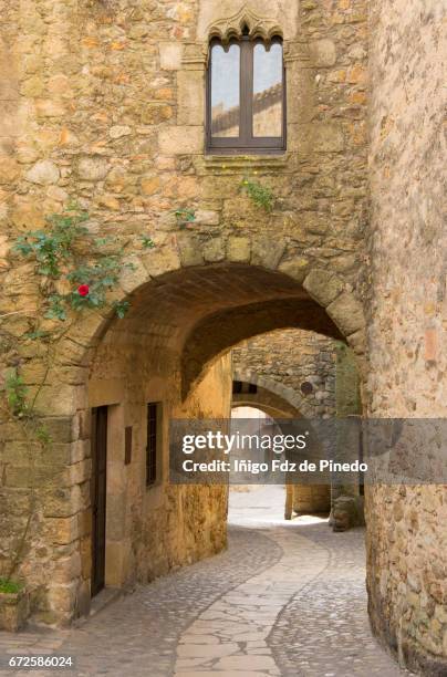 typical house of pals- bajo ampurdán- catalonia- spain - baix empordà foto e immagini stock